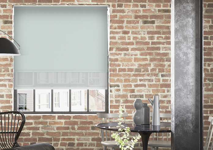 Rimini (Blackout), Grey & Optima Tide - Double Roller Blind - Image 3